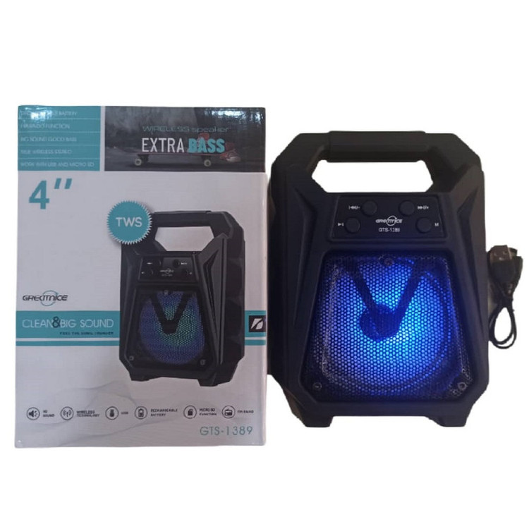 اسپیکر بلوتوثی قابل حمل مدل GTS-1389