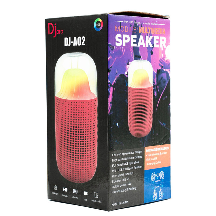 اسپیکر بلوتوثی قابل حمل دی جی پرو مدل DJ-A02