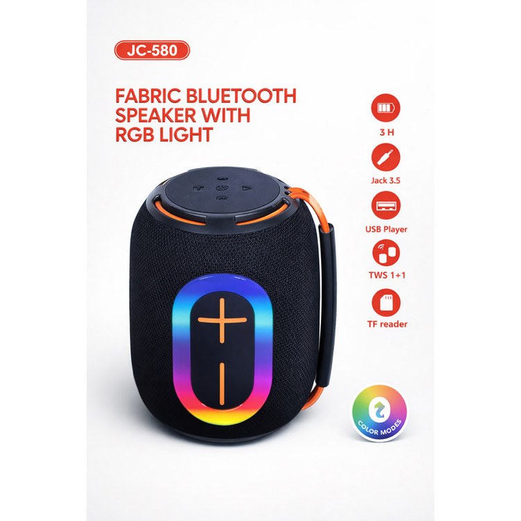 اسپیکر بلوتوثی قابل حمل مدل JC-580