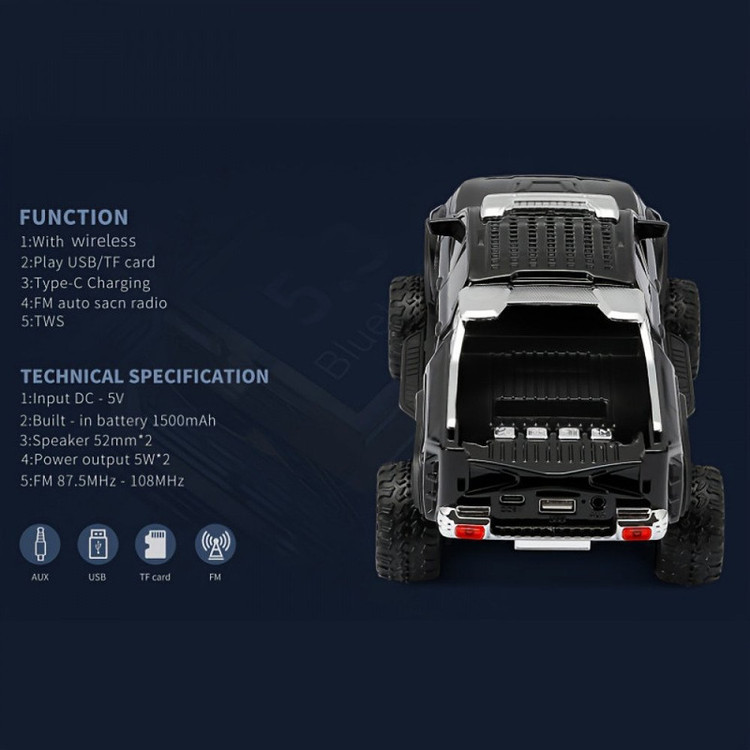 اسپیکر بلوتوثی وستر مدل ماشین هایلوکس کد WS-X65