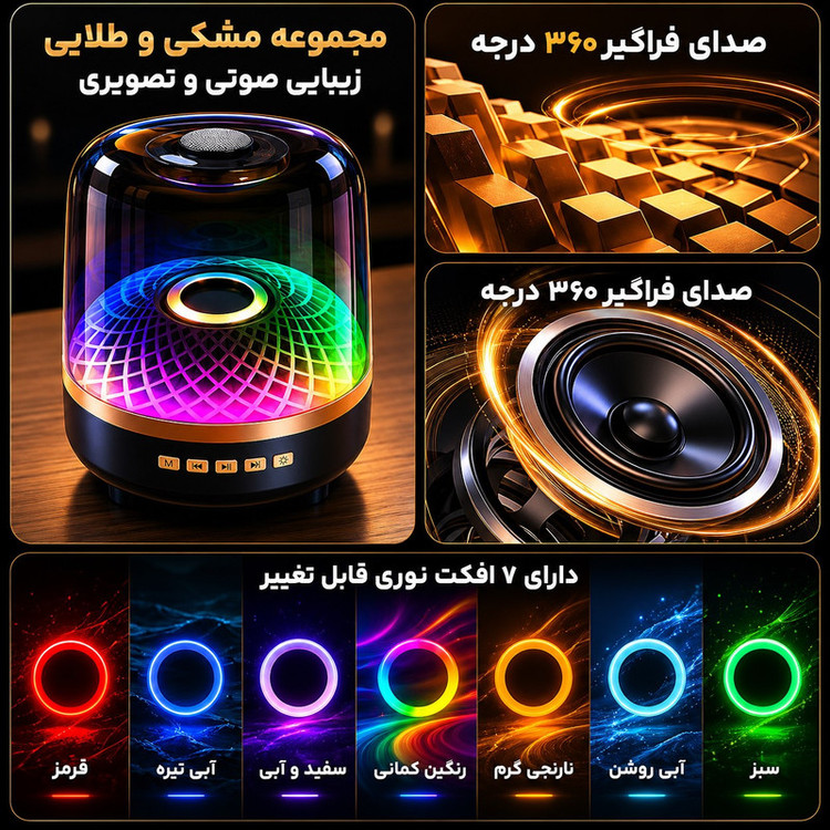 اسپیکر بلوتوثی قابل حمل لـونکس مدل LX4OO