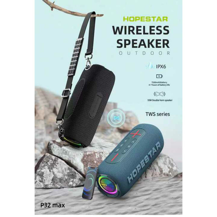 اسپیکر بلوتوثی قابل حمل هوپ استار مدل P32 max