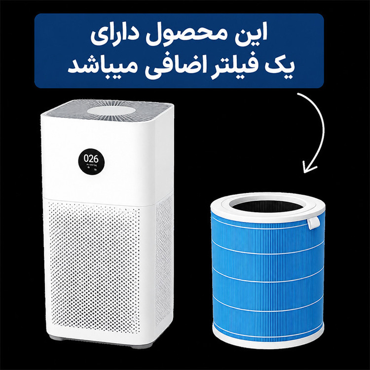دستگاه تصفیهکننده هوا خانگی سه مرحلهای میجیا مدل 4Lite Filter Plus