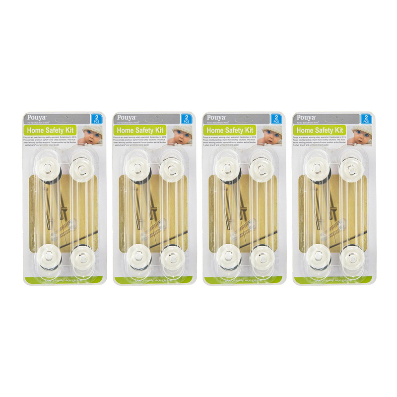 قفل درب کابینت پویا مدل Home Safety Kit چهار بسته 2 عددی