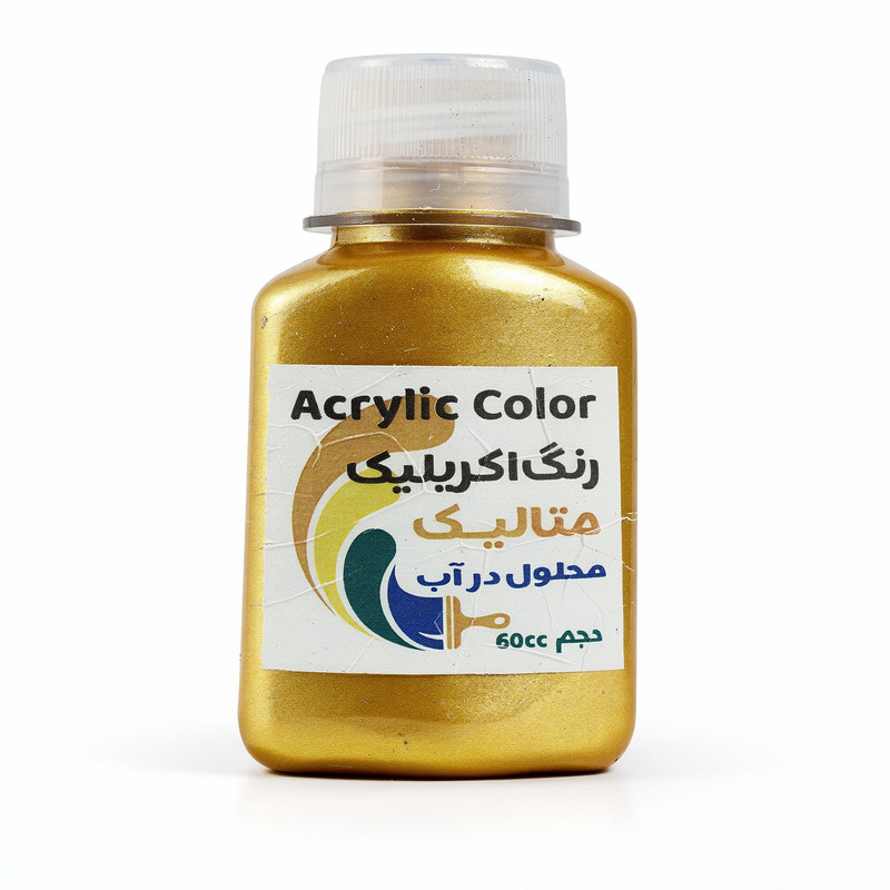 رنگ اکریلیک مدل متالیک حجم 60 میلی لیتر