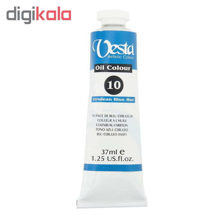 رنگ روغن وستا مدل Celurean Blue Hue 10 حجم 37 میلی لیتر