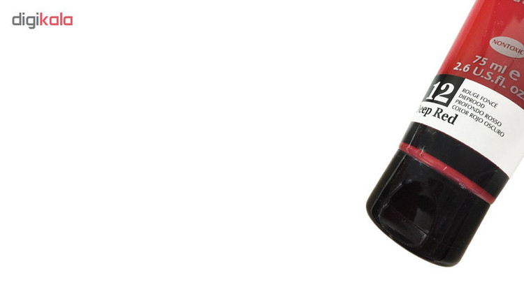 رنگ اکریلیک وستا مدل 12 Deep Red حجم 75 میلی لیتر