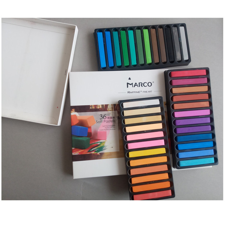 پاستل گچی 36 رنگ مدل marco fine art