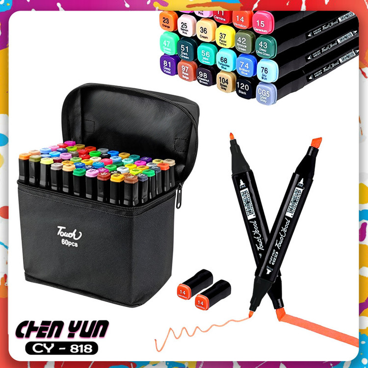 ماژیک راندو شین یان مدل CY-818 مجموعه ۶۰ عددی
