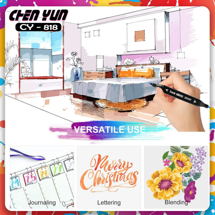 ماژیک راندو شین یان مدل CY-818 مجموعه ۶۰ عددی