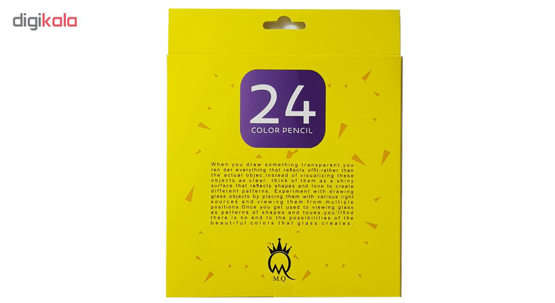 مداد رنگی 24 رنگ ام کیو مدل M.Q.24