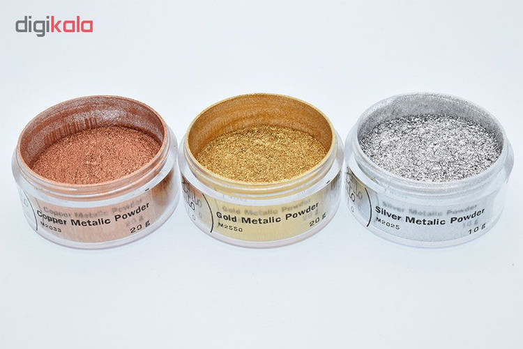 پودر رنگ فیلو مدل metalic powder کد M2 حجم 15 میلیلیتر