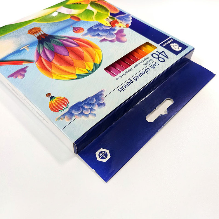 مداد رنگی 48 رنگ استدلر مدل Soft coloured pencils طرح بالنها کد 143C48LJ