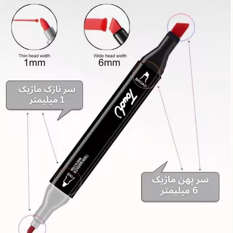 ماژیک راندو نیو تاچ مدل 012 بسته 12 عددی