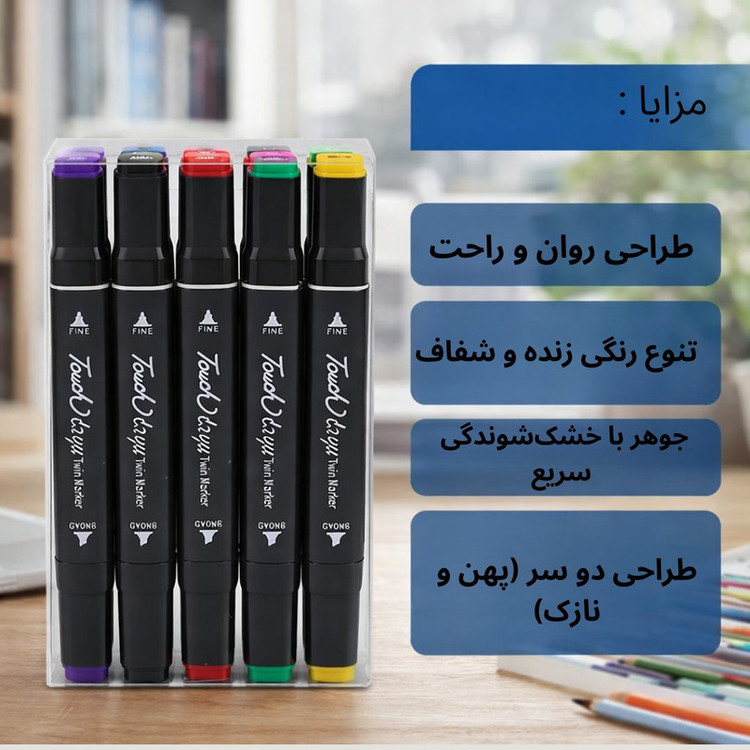 ماژیک راندو نیو تاچ مدل 012 بسته 12 عددی