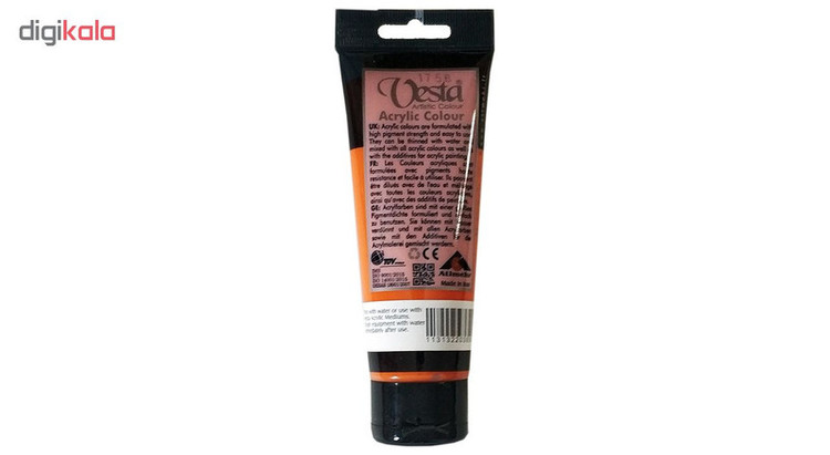 رنگ اکریلیک وستا مدل 04 Cadmium Orange Hue حجم 75 میلی لیتر