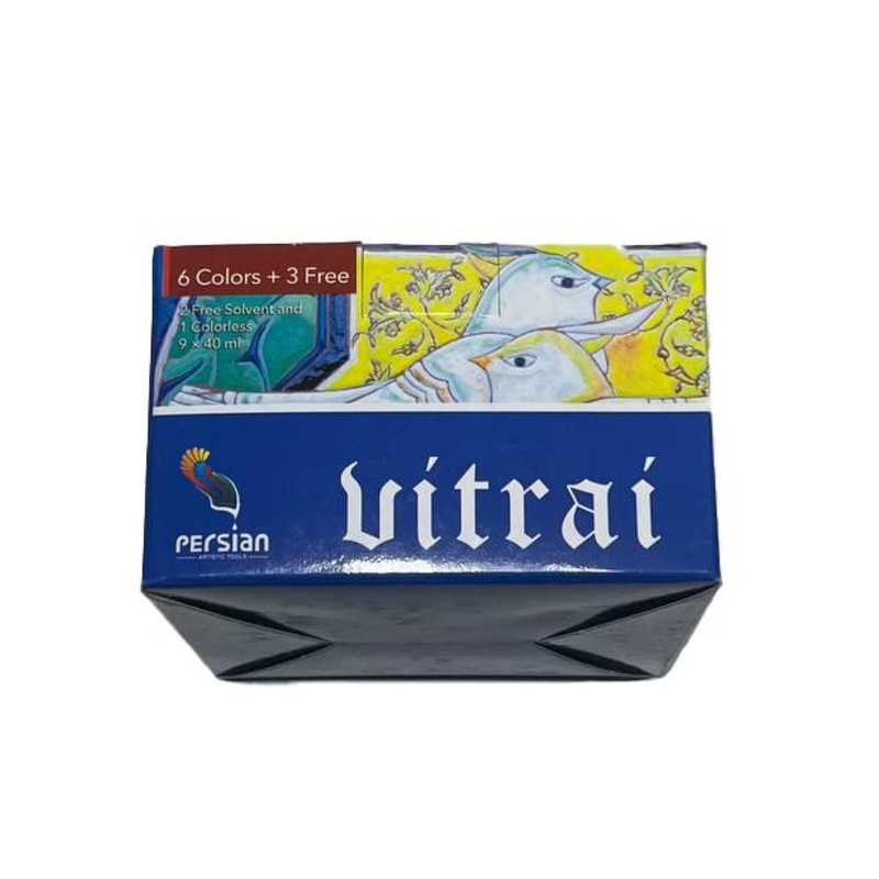 رنگ ویترای پرشین مدل the.826 حجم 40 میلی لیتر بسته 9 عددی