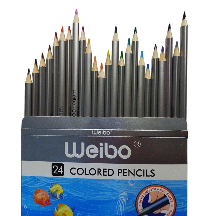 مداد رنگی 24 رنگ ویبو مدل WB9018-24