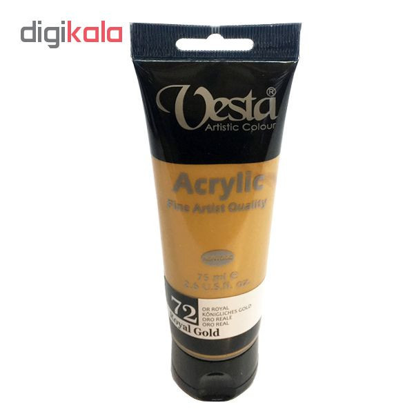 رنگ اکریلیک وستا مدل royal gold کد72
