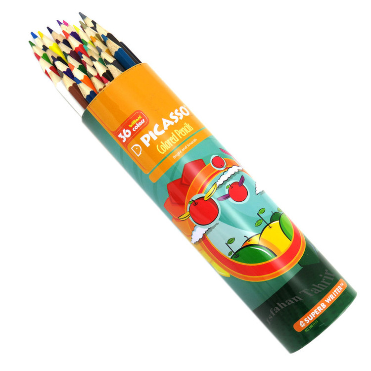 مداد رنگی 36 رنگ پیکاسو مدل استوانه ای کد P.C.18E1111
