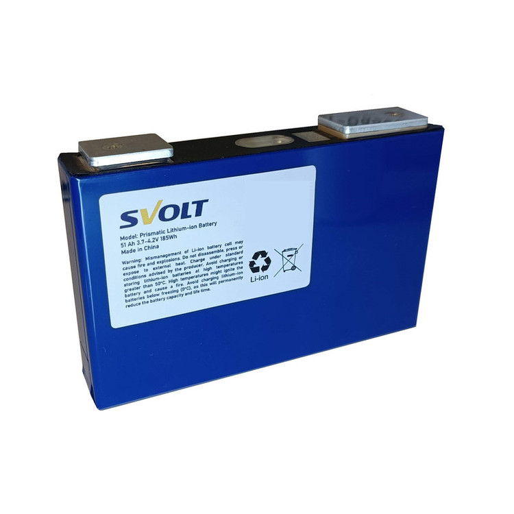 باتری لیتیوم یون پریزماتیک اس ولت مدل NCM-PHEV/51Ah-3C/3.7V