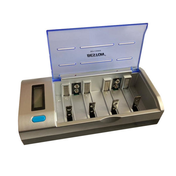 شارژر باتری بستون مدل BST-C906W به همراه باتری نیم قلمی بسته 2 عددی