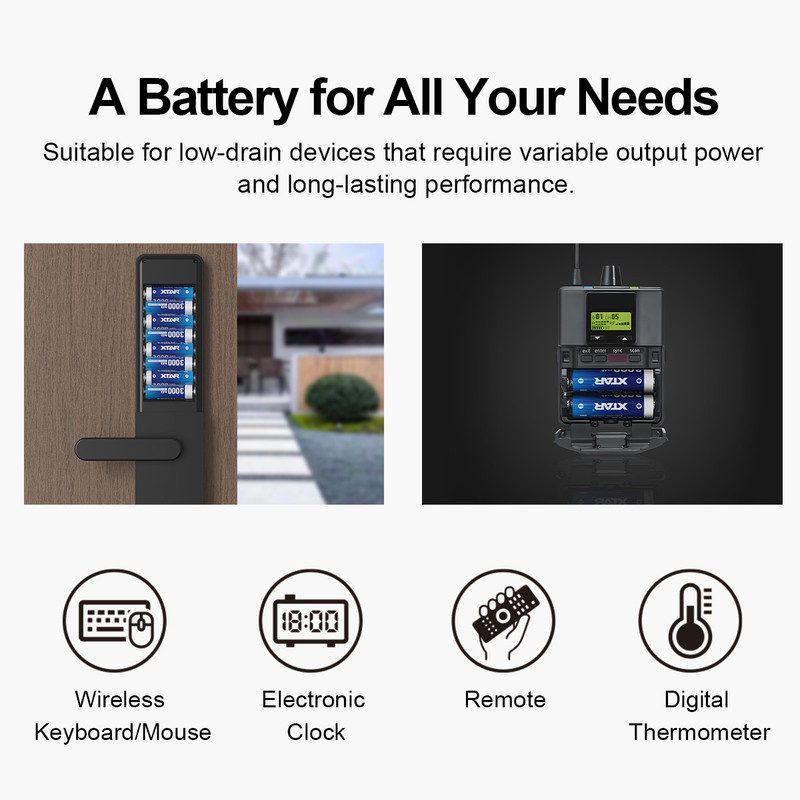 باتری قلمی قابل شارژ اکستار مدل 1.5V AA 3000mAh Type-C بسته ۴ عددی