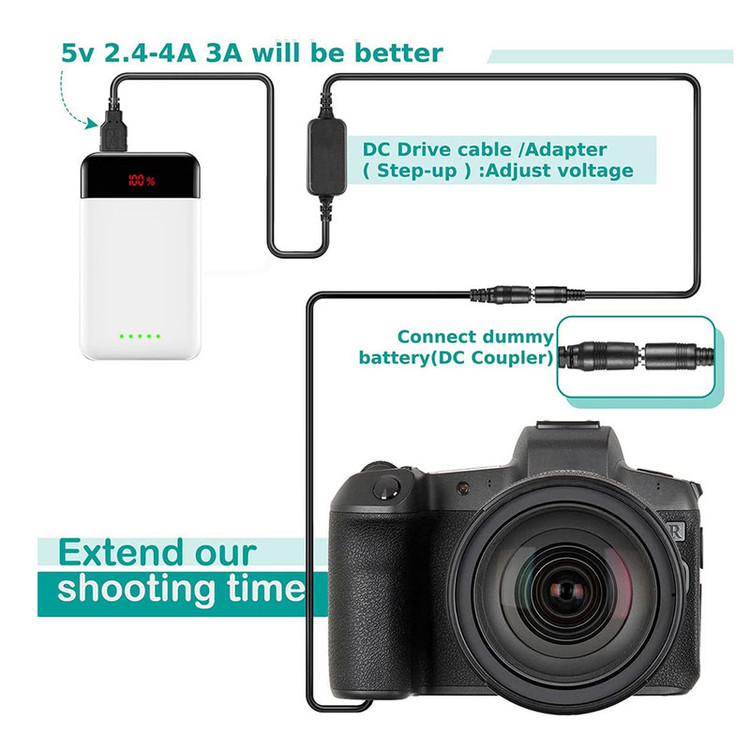 شارژر باتری دوربین مدل EP-5B EN-EL15 Power bank USB