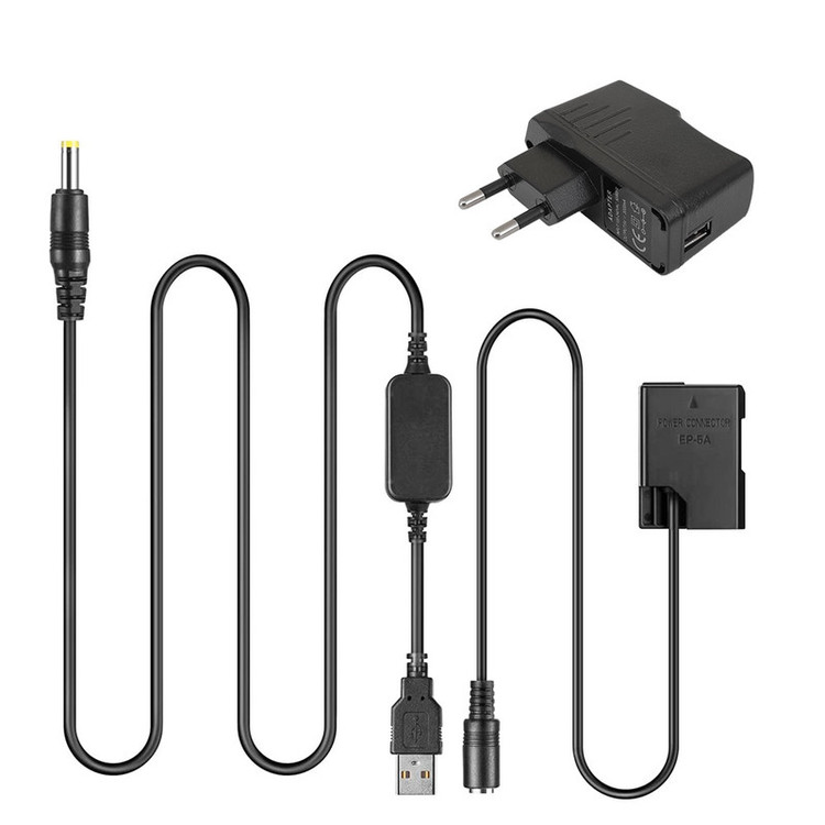 شارژر باتری دوربین مدل EP-5A EN-EL14 Power bank USB