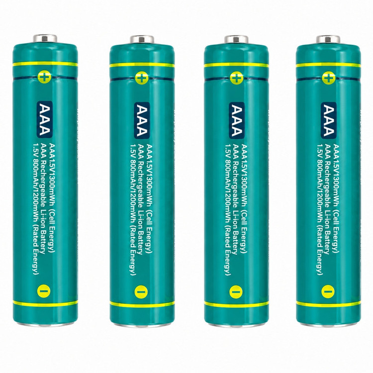 باتری قلمی و نیم قلمی قابل شارژ بستون مدل 1.5V-li-ion بسته ۸ عددی