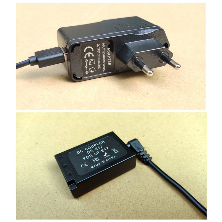 شارژر باتری دوربین مدل LP-E17 Power bank USB