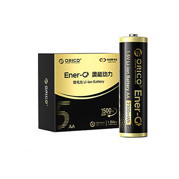 باتری لیتیومی قابل شارژ اوریکو مدل EG5-UN-4PK-EP ظرفیت 2300 میلی‌آمپرساعت بسته 4 عددی