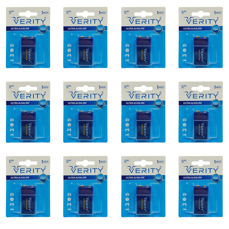 باتری کتابی وریتی مدل Ultra Alkaline بسته 12 عددی