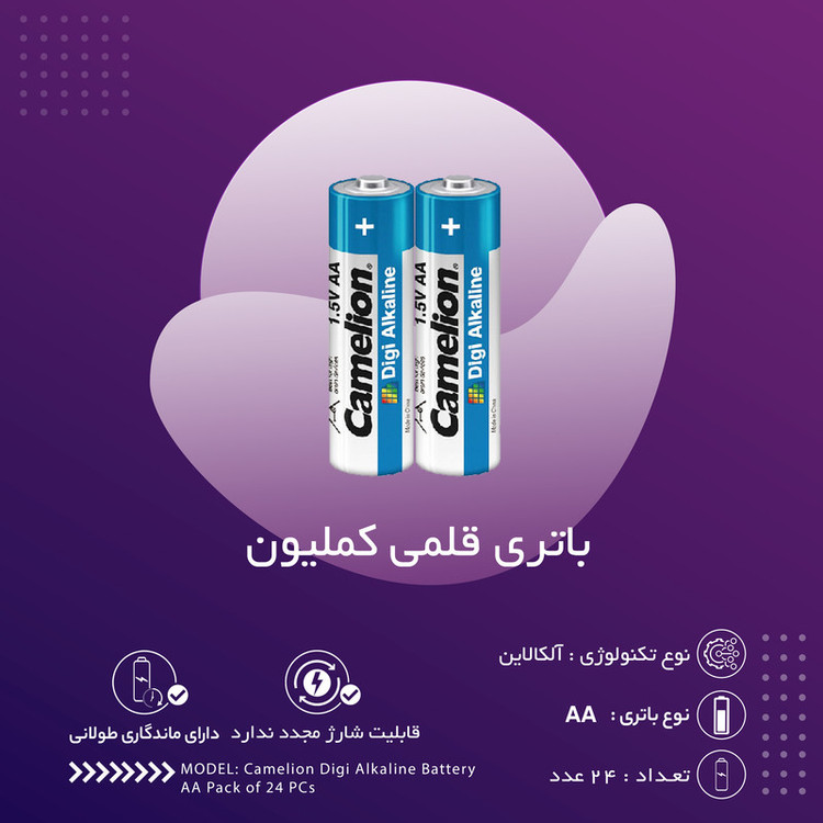 باتری قلمی کملیون مدل Digi Alkaline بسته 24 عددی