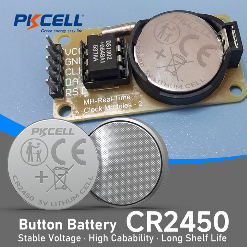 باتری سکه ای پیکی سل مدل CR2450 ولتاژ 3V مجموعه 20 عددی
