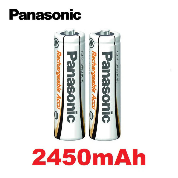 باتری قلمی قابل شارژ پاناسونیک مدل 2450mAh بسته دو عددی