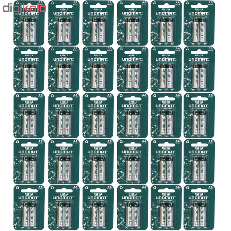 باتری قلمی یونومات مدل Muscle Heavy Duty بسته 60 عددی