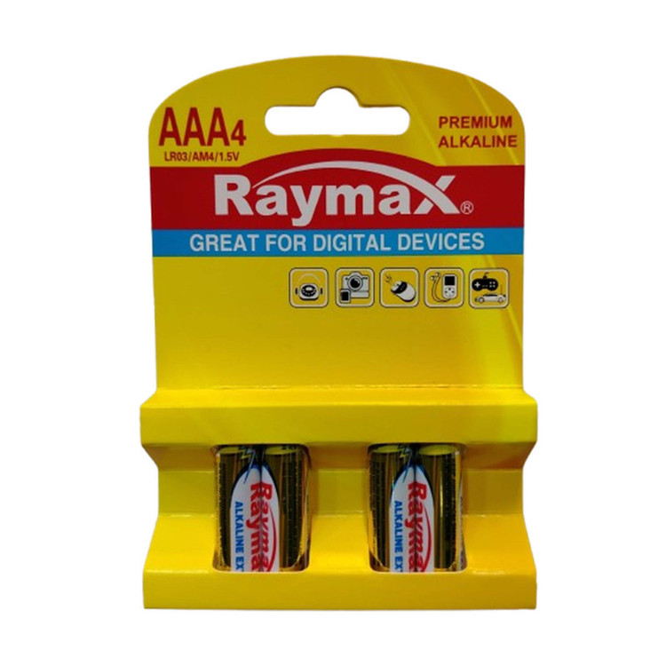 باتری نیم قلمی رایمکس مدل PREMIUM-ALKALAINE بسته 48 عددی