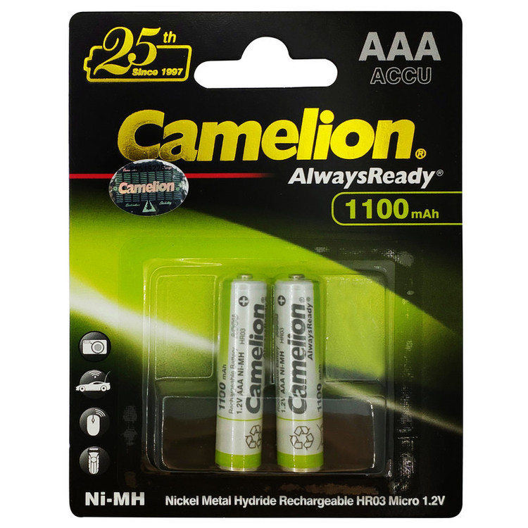 باتری نیم قلمی قابل شارژ کملیون مدل ACCU-1100-mAh بسته چهار عددی