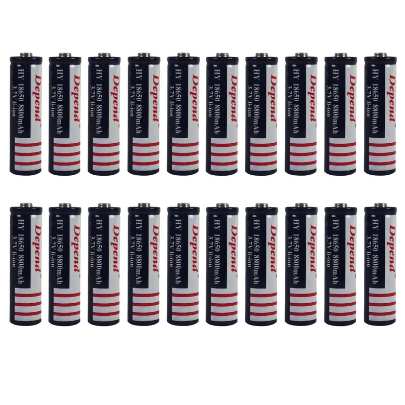 باتری لیتیوم یون قابل شارژ دیپند مدل HY ظرفیت 8800 میلی آمپر ساعت بسته 20 عددی