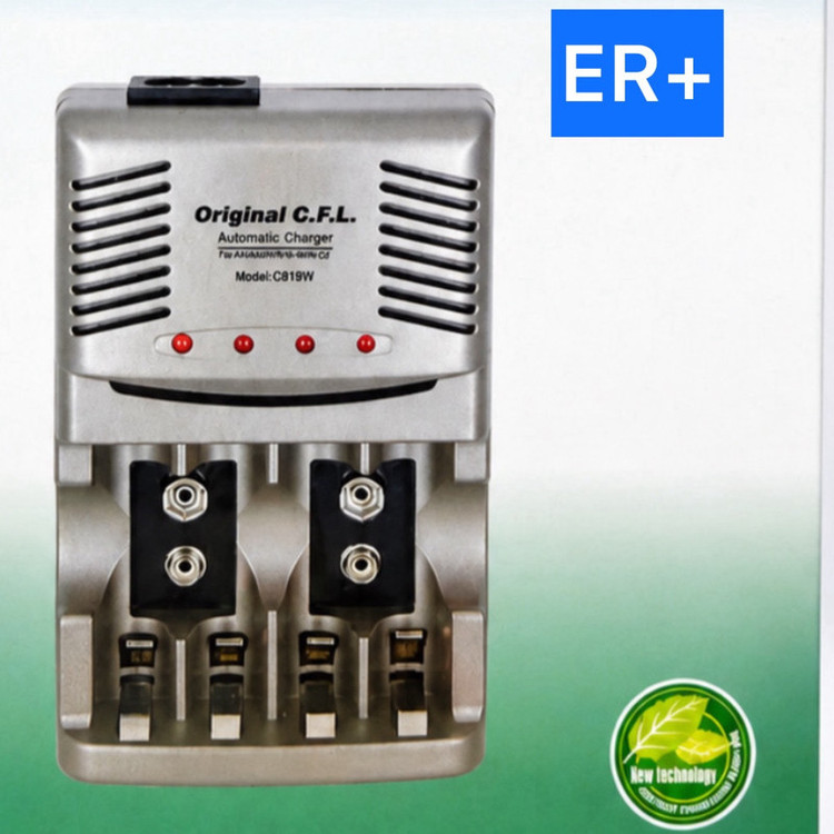 شارژر باتری کتابی و قلم و نیم قلم ای آر پلاس مدل 819+ER