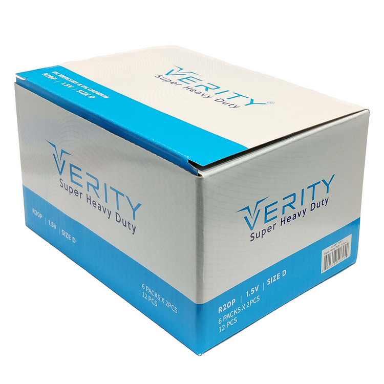 باتری D وریتی مدل Super Heavy Duty بسته 12 عددی