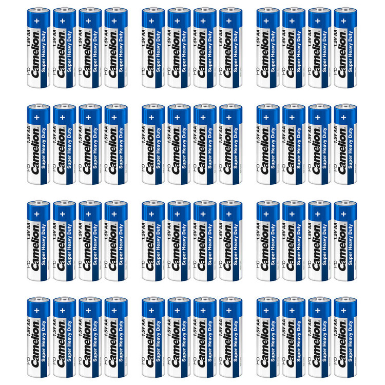 باتری قلمی کملیون مدل Super Heavy Duty بسته 48 عددی