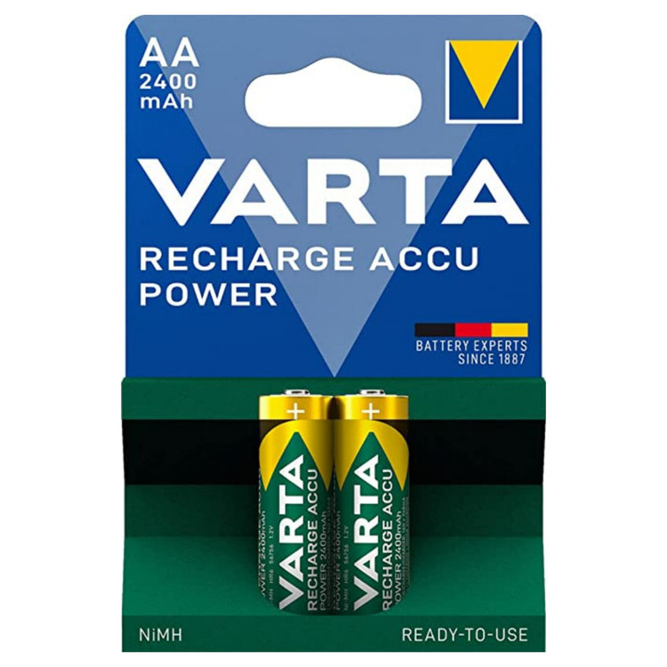 باتری قلمی قابل شارژ وارتا مدل ACCU power Ready-to-use 2400 بسته 2 عددی
