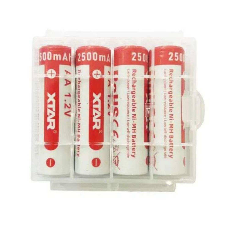 باتری قلمی قابل شارژ اکستار مدل 1.2V AA 2500mAh بسته چهار عددی