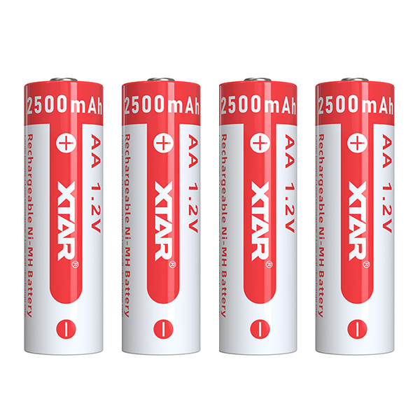باتری قلمی قابل شارژ اکستار مدل 1.2V AA 2500mAh بسته چهار عددی