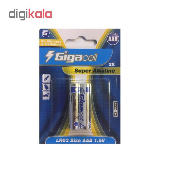 باتری نیم قلم گیگاسل مدل Super Alkaline بسته 24عددی