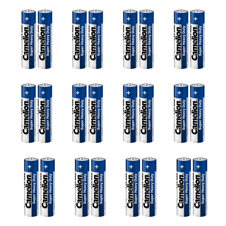 باتری نیم قلمی کملیون مدل Super Heavy Duty بسته 24 عددی