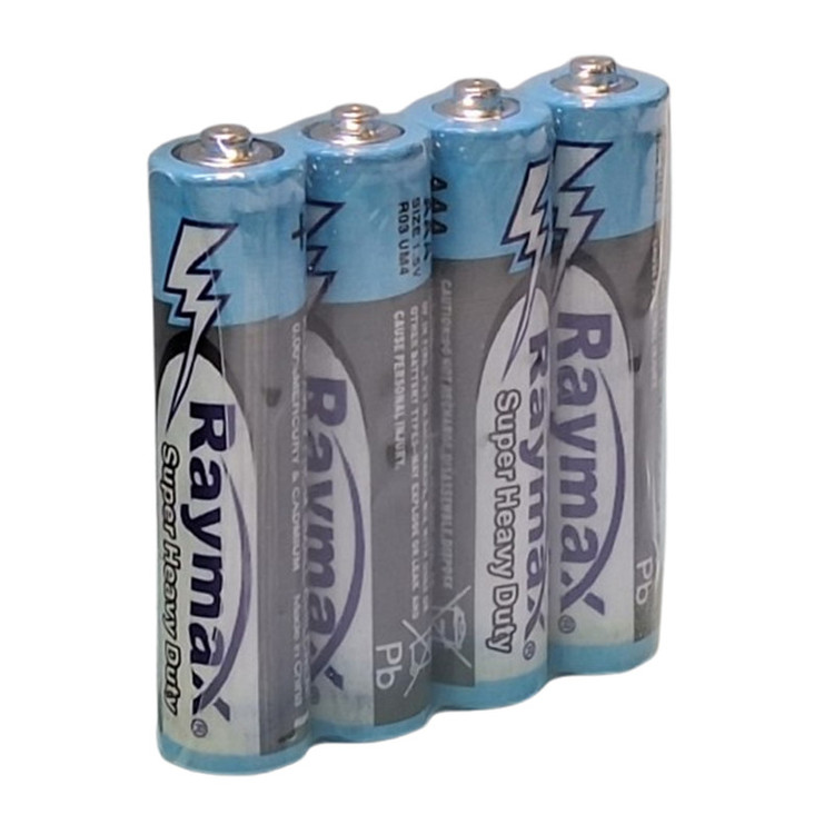 باتری نیم قلمی رایمکس مدل SUPER HEAVY DUTY-4PCS بسته 60 عددی