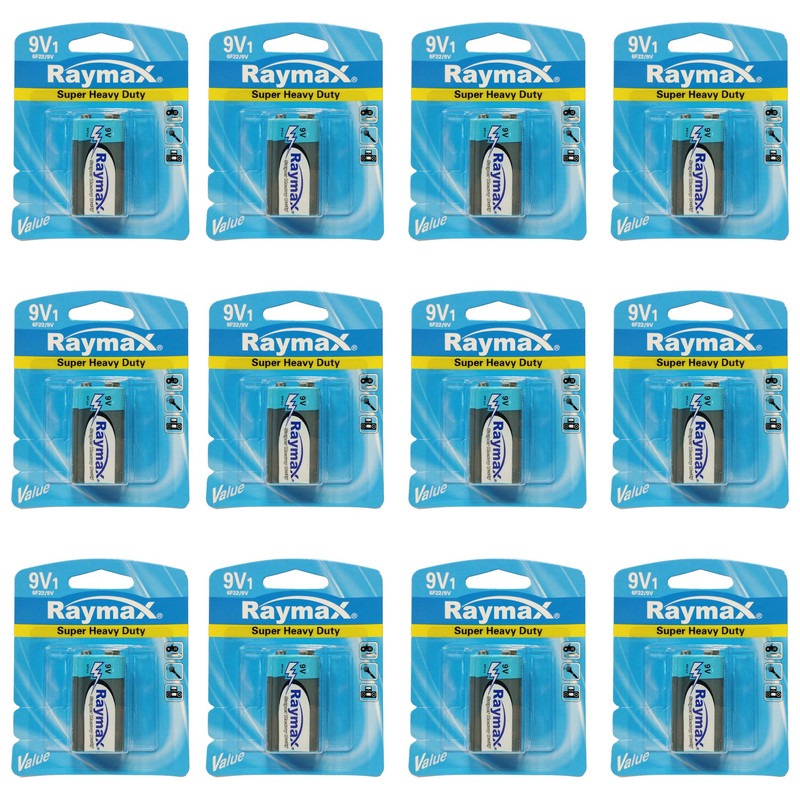باتری کتابی رایمکس مدل Super Heavy Duty بسته 12 عددی